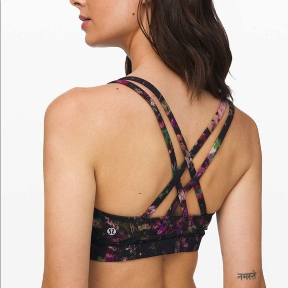 lululemon athletica Other - EUC Lululemon Energy Bra Size 10 in Floral Illusion